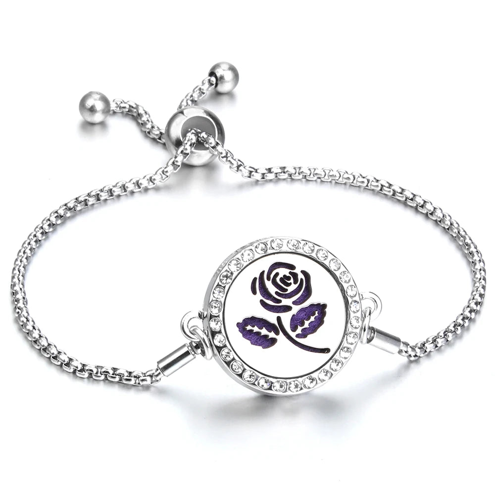 Adjustable Aromatherapy Bracelet – Aroma Perfume Essential Oil Diffuser Jewelry